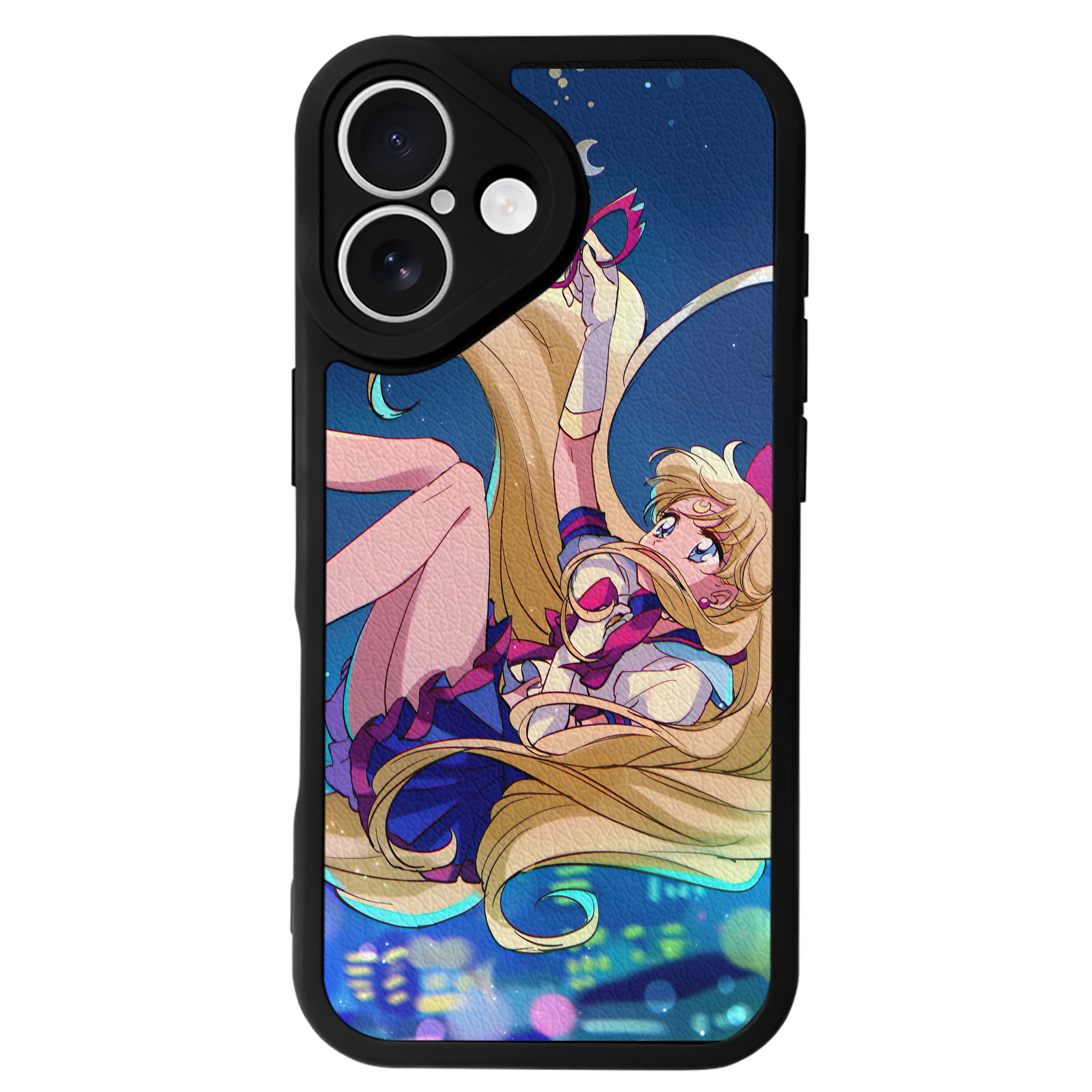 （画像用） 美少女戦士セーラームーン Sailor Moon 【iPhone 16シリーズ対応】シリコンスマホケース（レザー調） 材質：シリコン